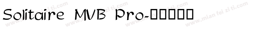 Solitaire MVB Pro字体转换